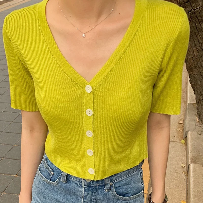 

Облегающие футболки, женская одежда, футболки, топы, футболки, женская футболка с V-образным вырезом и коротким рукавом, блузы, женские летни...