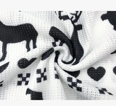 

Spring and Autumn Relaxed Christmas Fawn Printed Crew Neck Sweater Top Warm Female Pullovers Fashion Women's Thick Line Soft