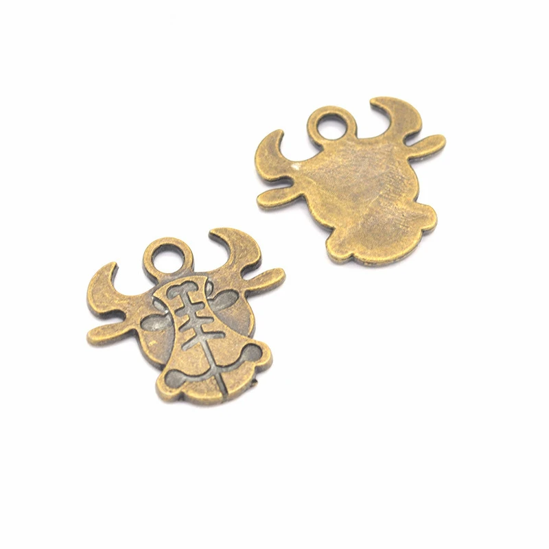 10 шт. подвески в виде Головы Быка 24x22 мм|Шармы| |