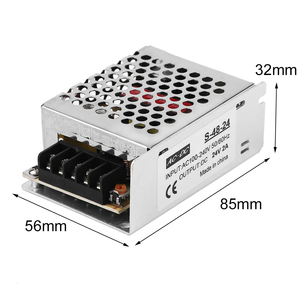 Профессиональный DC 5V 4A регулируемое переключение Питание трансформатор 100-240V 50/60
