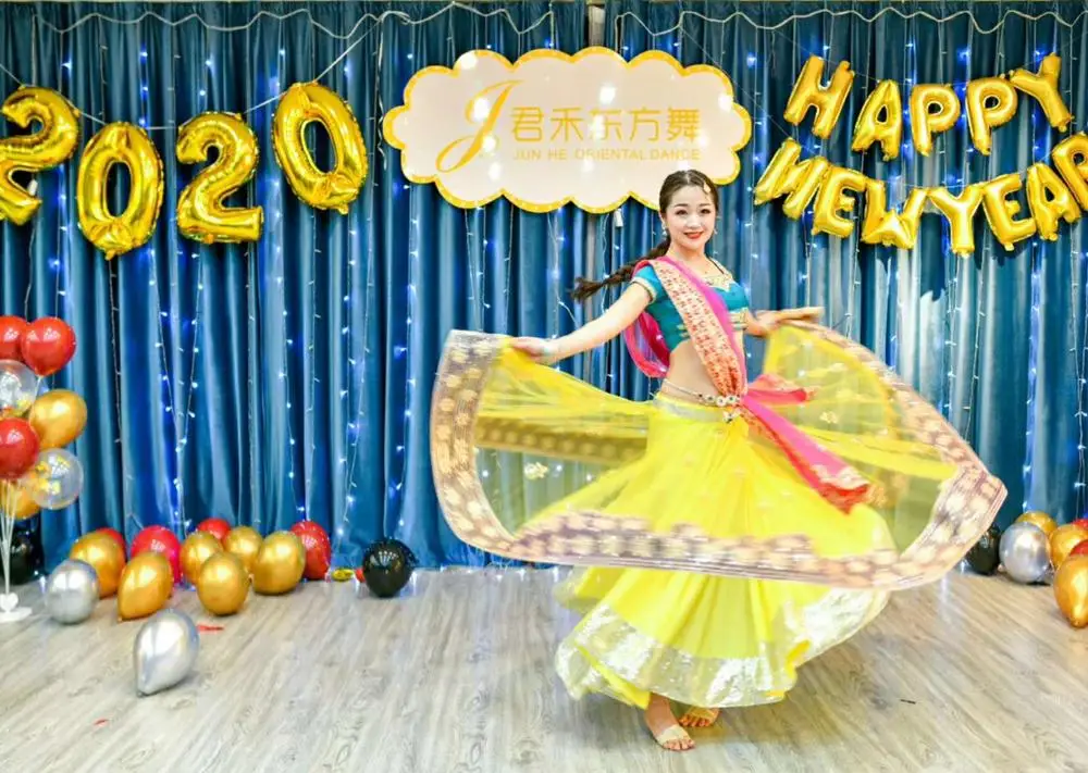 Новые индийские сари для женщин девушек индийская Лехенга Холи Анна