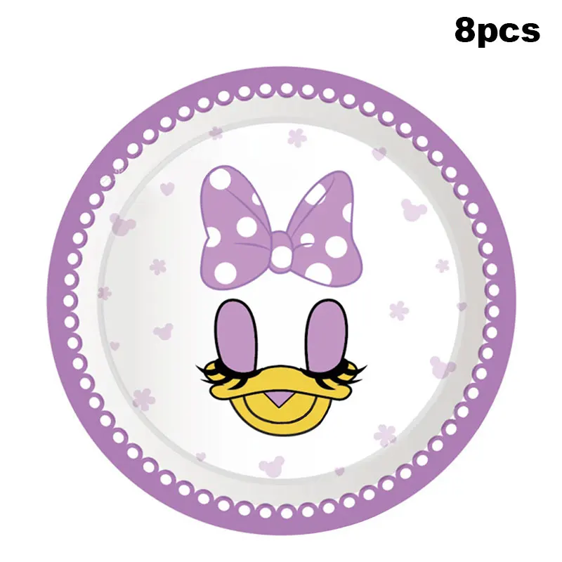 Новая розовая тема Disney минни Мауса детское украшение на день рождения Детская