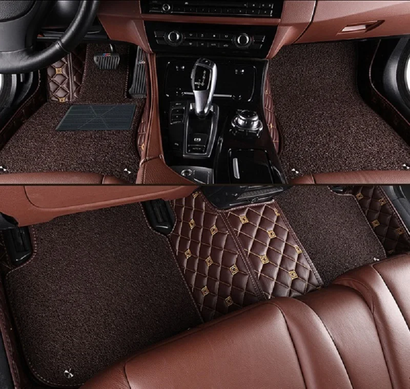 luxury coffee Пользовательские автомобильные коврики для Mercedes Benz B class W245 W246 180 170 160 200 220 260 водонепроницаемый кожаный Противоскользящий ковер - Название цвета: luxury coffee