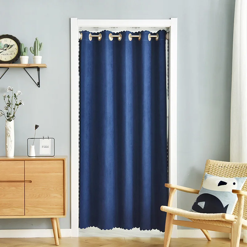 Yvonicky Sustainable Blackout Door Curtain Divider Bedroom Bay Window Sunshade Blinds Student Bed Partition Net Rod Rail Free | Дом и сад
