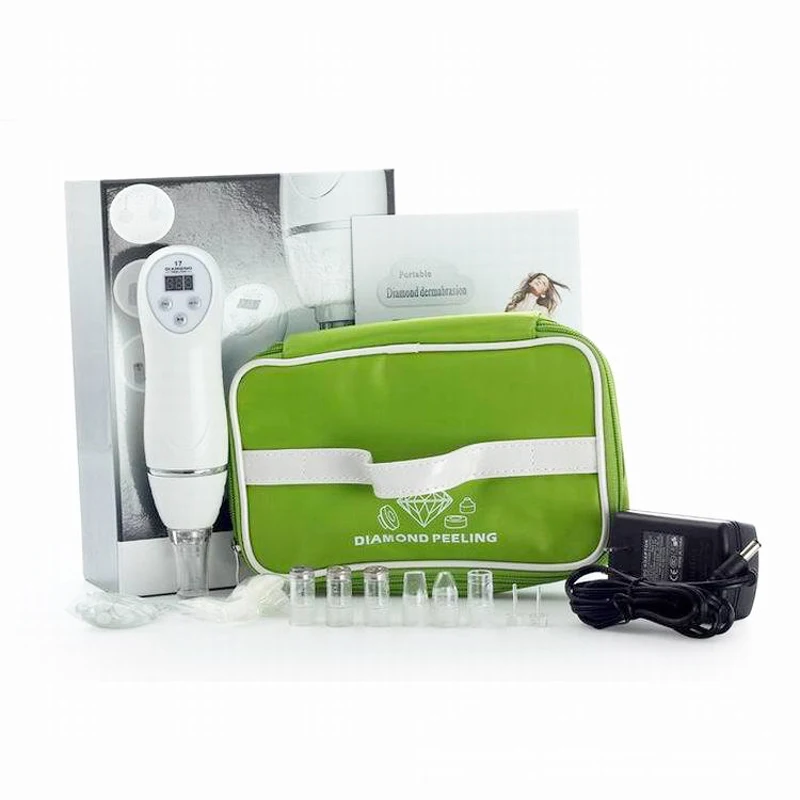 

Potable Electric Diamond Peeling Device Skin Dermabrasion Pen Vacuum Massage Facial Skin Care Salon Blackhead Removal Machine