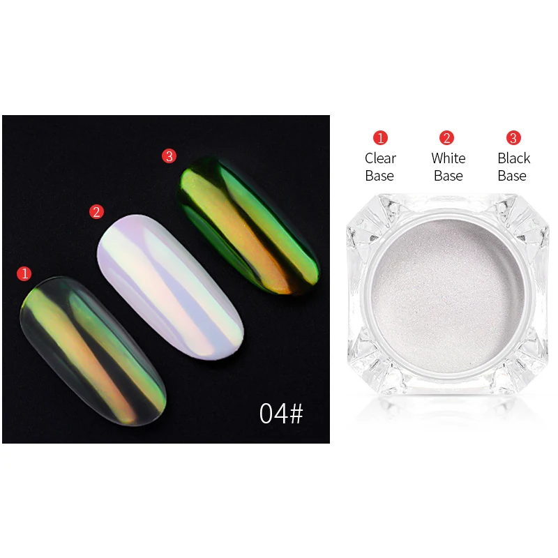 Color 4 PinPai 0,3 г/банка для зеркальных ногтей Единорог Блестящий Порошок для УФ-геля Хамелеон пылезащитный пигмент для ногтей Блестящий Маникюр Инструменты для украшения - Цвет: Color 4
