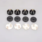 Новинка 2021, 4 комплекта, подставка для динамика, ножки, подставка для ножек из алюминиевого сплава, металлические (не натуральное дерево), конусные напольные ножки M23 * 20