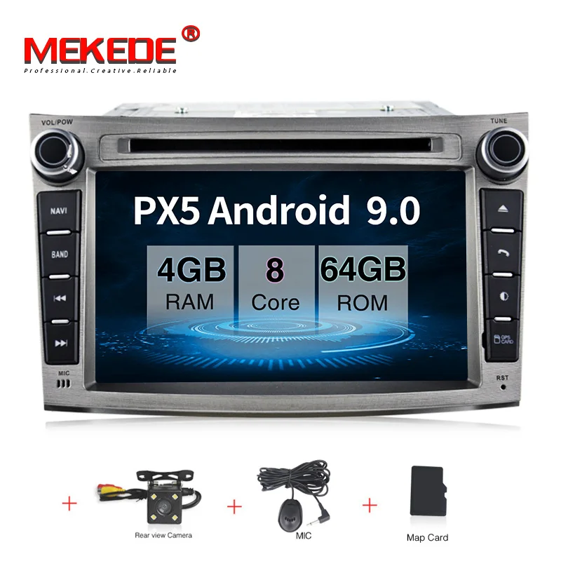 64G add camera MEKEDE 4G+ 64G Android 9,0 автомобильный Радио dvd-плеер мультимедиа для SUBARU OUTBACK 2008-2013 BT wifi gps RDS Wi-Fi - Цвет: 64G add camera