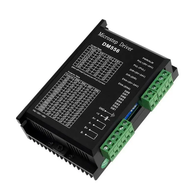 

DM556 Stepper Motor Digital Driver Anti-interference 8 Steps Adjustable