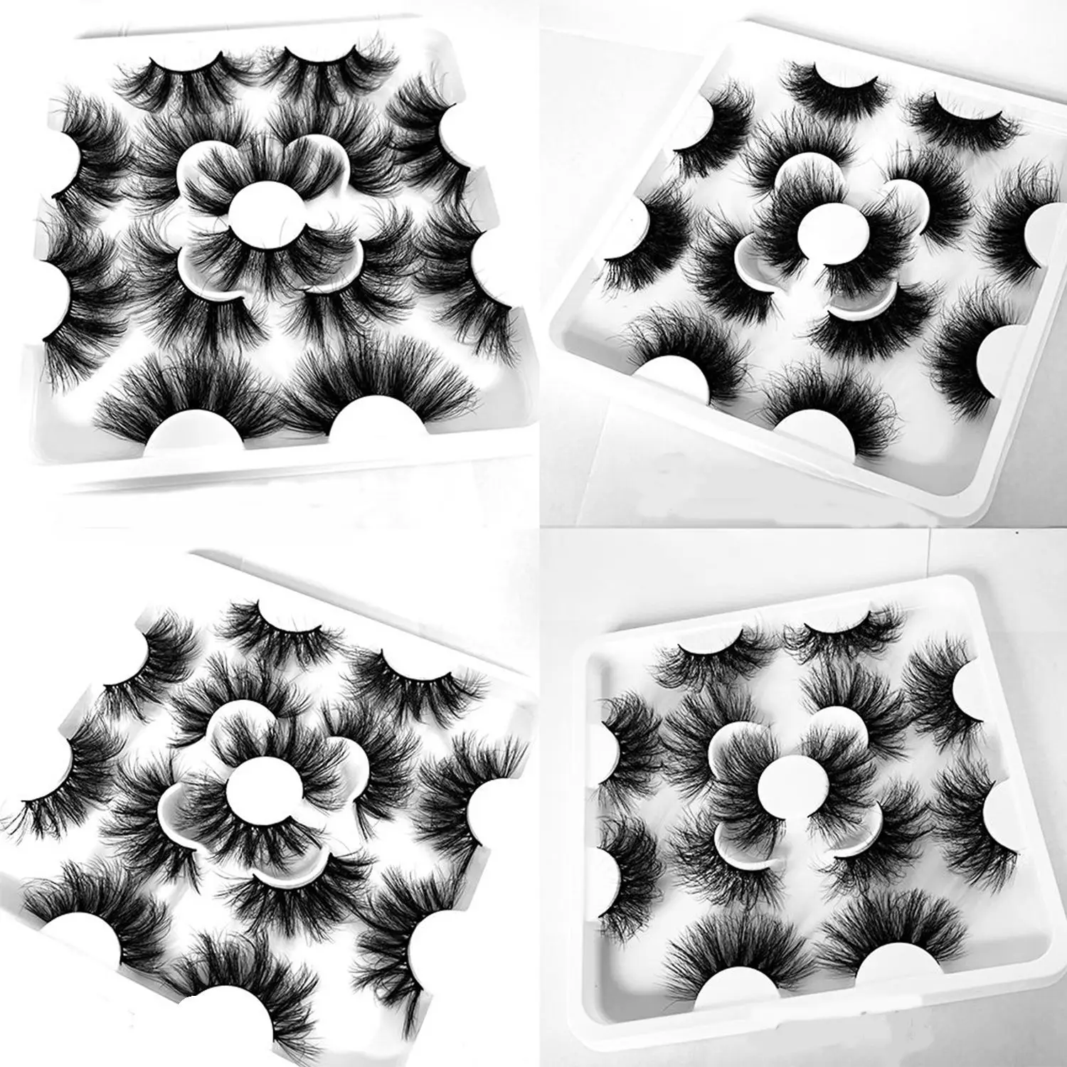 

Reusable Soft Band Handmade Craft Thick Long Extension 3D Faux Mink Eyelashes False Eyelashes Wispy Fluffy Eye Lashes