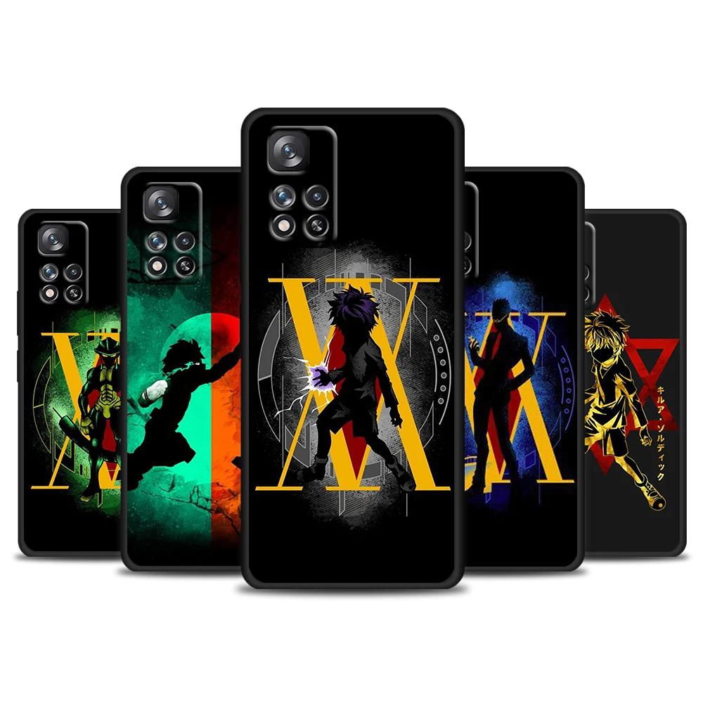 

Hunter X Hunter Hot Anime For Redmi 10 9 9C 9A 8 8A 7 7A 6 6A 5 5A 4X 4G 5G Prime Pro Plus K20 GO Soft Black Phone Case