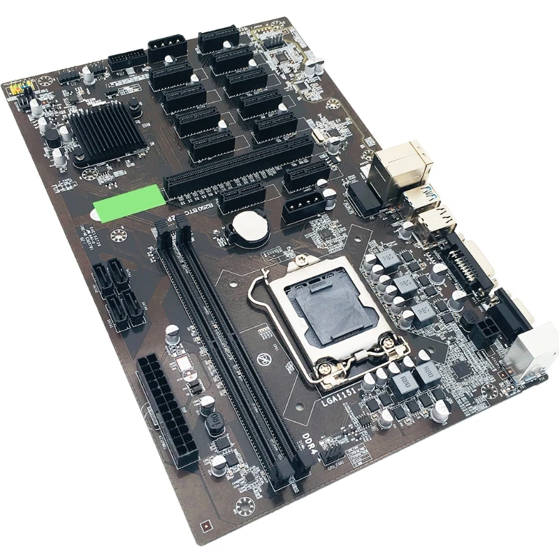 B250 BTC  ,   12 PCI-E16X Graph Card SODIMM LGA 1151 DDR4 SATA3.0   VGA DVI