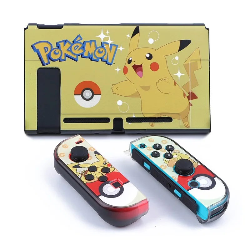 Picachu Защитный чехол-накладка для пульта управления NS Zend, фиксируемый прямой док-станция Joy-con Xenoblade 2/Zeldar/Splatoon2 - Цвет: Picachu