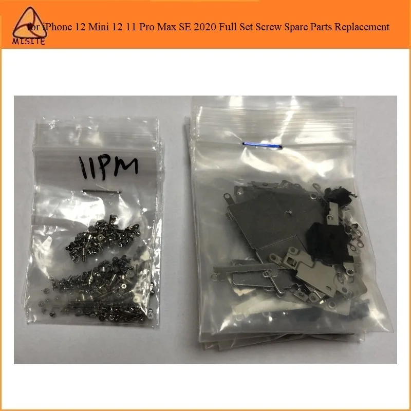 

50pcs for iPhone 12 Mini 12 Pro Max SE 2020 complete Full Screws Set Kit Repair Replacement Parts for iPhone 11 Pro Max