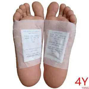 Детокс-подушечки для ног Kinoki, органические травяные очищающие Детокс-патчи, тонкие (100 шт. патчей + 100 шт. клея) 4Y