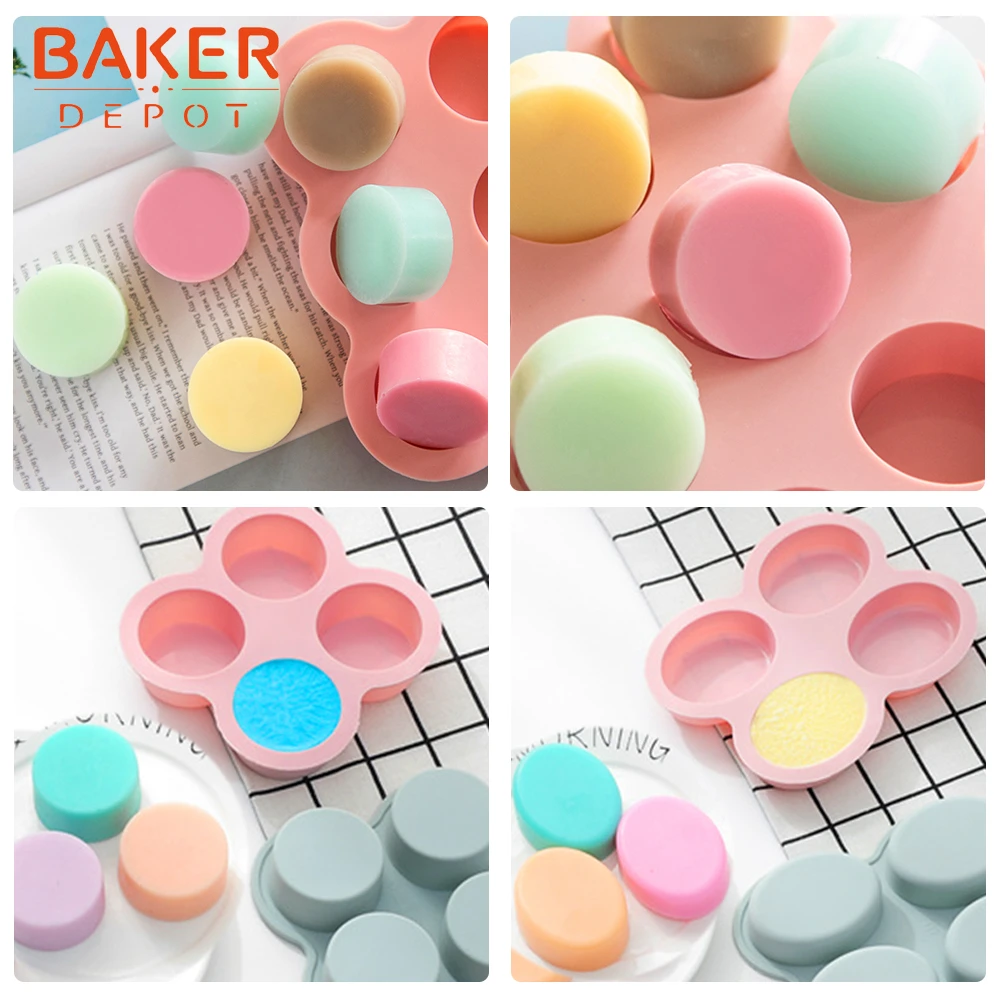BAKER DEPOT круглая силиконовая форма для торта кондитерских изделий сделай сам мыло