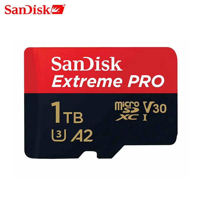 Карта памяти SanDisk Extreme Pro Micro SD карты C10 V30 U3 170 МБ/с. 64 Гб 128 ГБ 256 400 TF 4 K HD для Камера