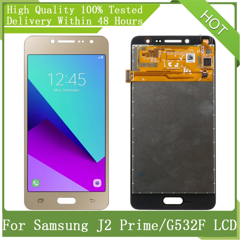 ЖК дисплей 5 0 дюйма AMOLED для Samsung Galaxy J2 Prime G532 G532F SM с сенсорным дигитайзером в сборе