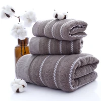 bathtowel for adults set pure cotton thickened 70x140cm stripes absorbent soft bathroom towels face towel home hotel