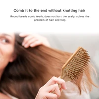 wooden hair brush scalp massage comb hairbrush head massager brush for salon hairdressing styling tool masajeador for women men