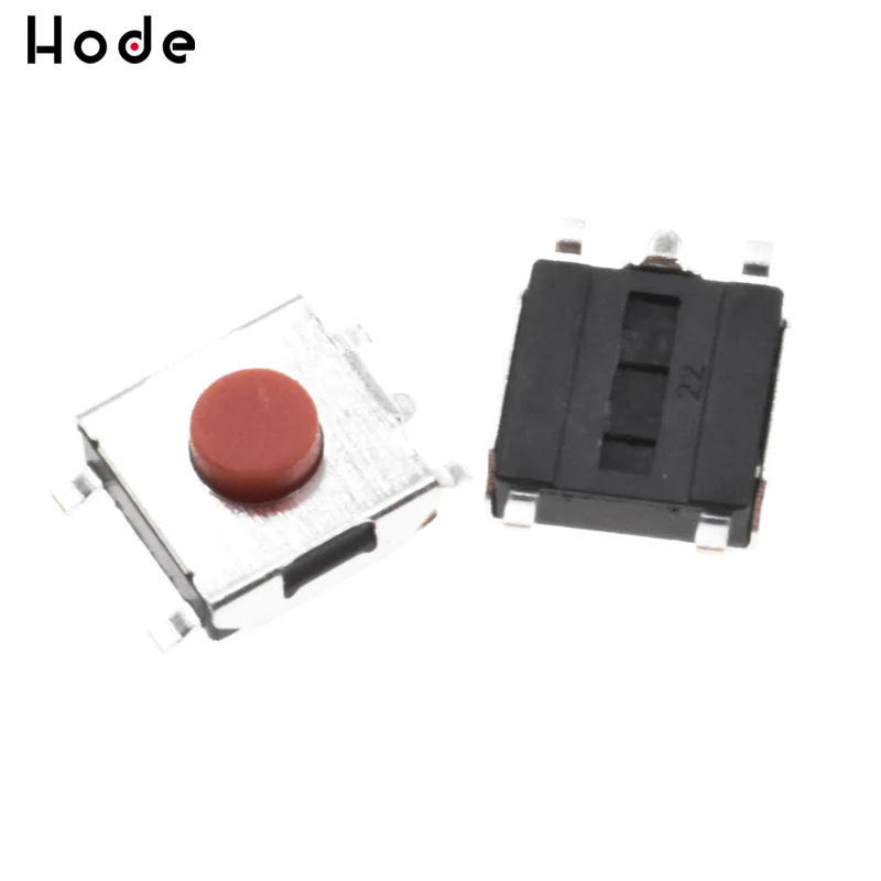 100 шт./лот SMD 6*6*3 1 мм 6x6x3 Тактильный кнопочный переключатель мгновенного действия 5
