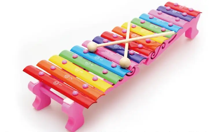 Дети Дерево 15 тимбре инструмент ксилофон Раннее Образование Музыка Обучение