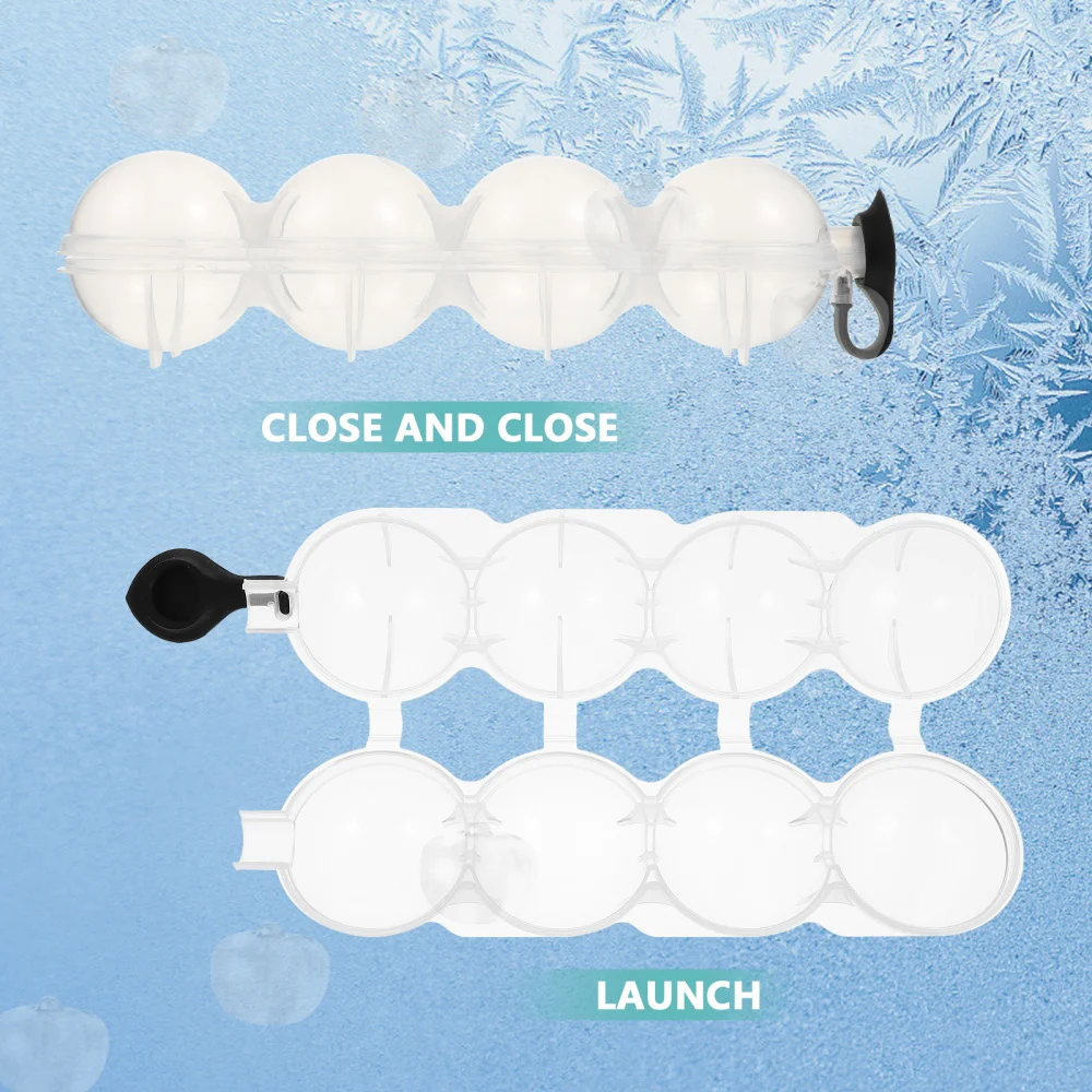 

2pcs Whiskey Ice Ball Mold Homemade Ice Making Mold Mold (Transparent)