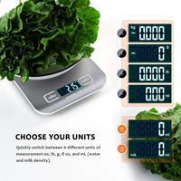 5kg1g0 1oz usb kitchen scale digital food scale accuracy measuring scale lcd display stainless steel kitchen accessories