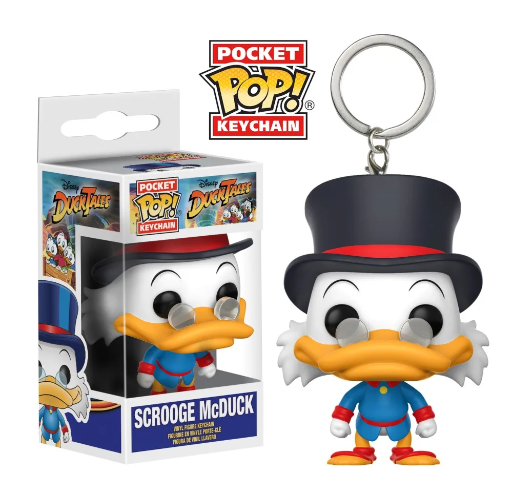 McDuck Funko Pop HP7 Харри Хедвиг Фокс брелок игрушки дисней Олаф Анна Эльза фигурка принцессы брелок Подвески Игрушки Южная парк Кенни - Цвет: McDuck