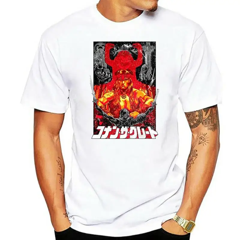 

T-Shirt Conan The Barbarian Arnold Schwarzenegger Cult Movie Retro Vintage Movie Top Christmas Gifts Tee Shirt