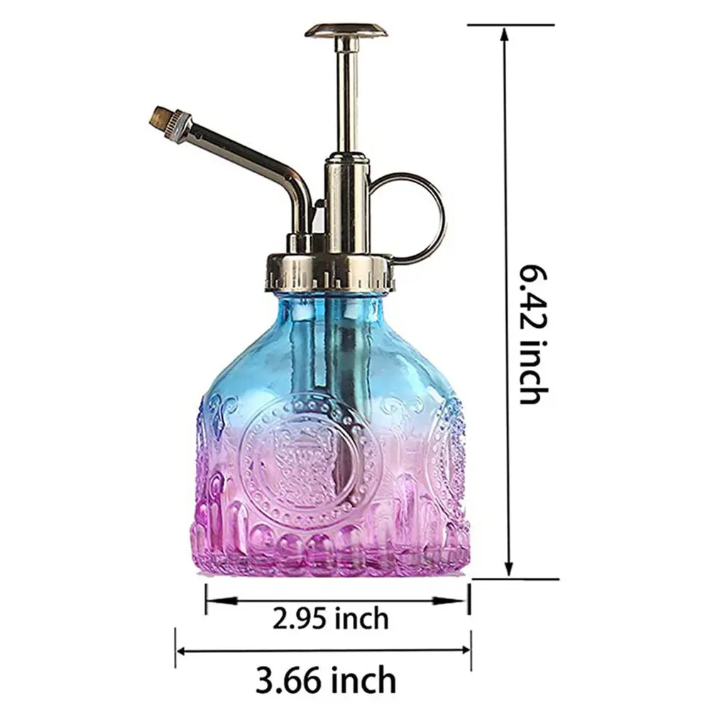 

Plant Mister Large Glass Watering Spray Watering Bottle Retro High-Atomization Nozzle Sealed Leak-Proof For Garden Plants Flower
