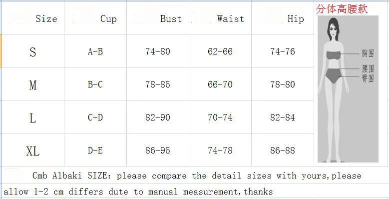 Соблазнительный комплект бикини с высокой талией Женский однотонный синий