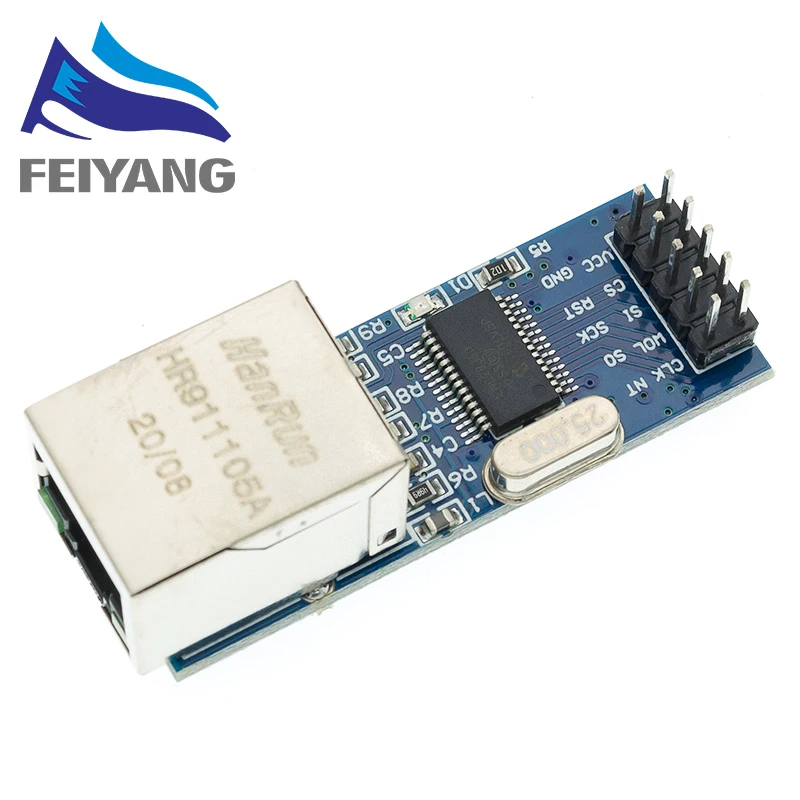 1 шт. ENC28J60 SPI интерфейс сетевой модуль Ethernet (мини версия)|module ethernet|c c |