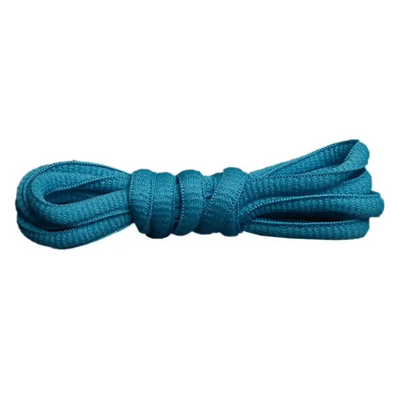 Lake blue 1 пара мужские женские цветные эластичные круглые шнурки для ботинок детские мокасины для взрослых шнурки 19 цветов - Цвет: Lake blue