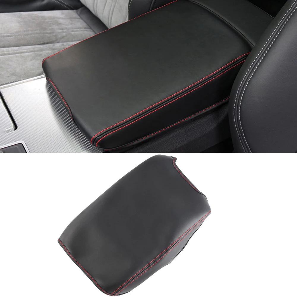 

For Audi A6 S6 RS6 A7 S7 RS7 2004-2020 Car Center Armrest Box Cover Protector PU Leather Mat Pad Cushion Interior Accessories