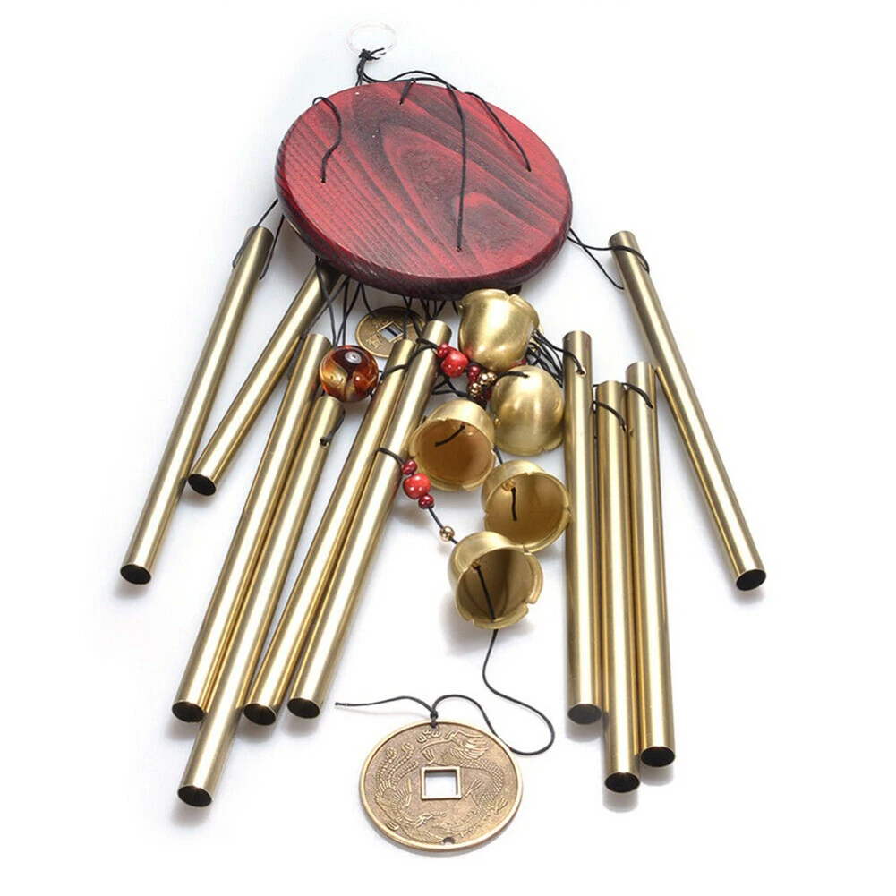 Антикварные резонансные колокольчики с 10 трубками подвесные для гостиной