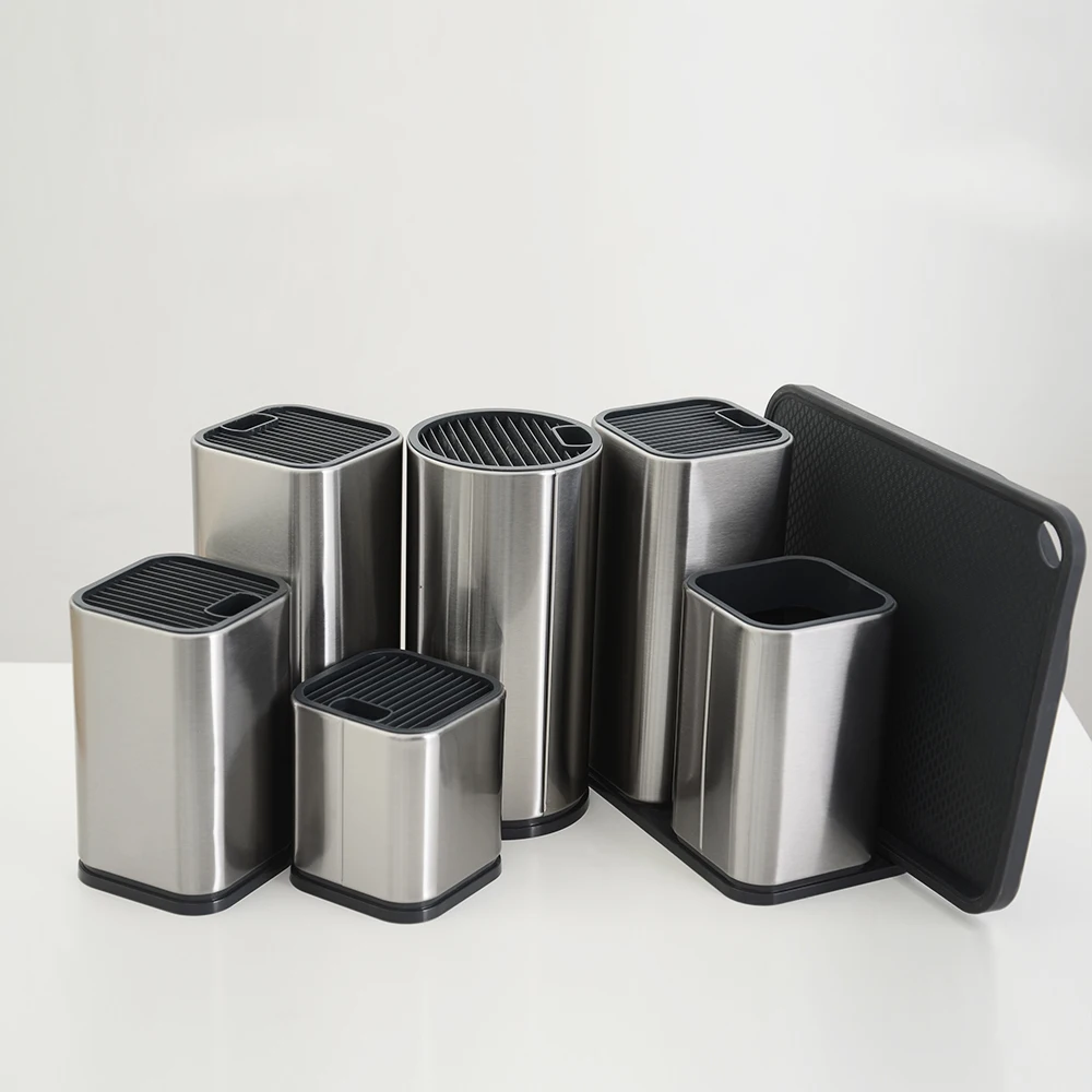 

Держатель для ножей XYj, 8 дюймов, 6 дюймов, 4,5 дюйма, подставка для инструментов из нержавеющей стали, блок для кухонных ножей инструменты кухо...