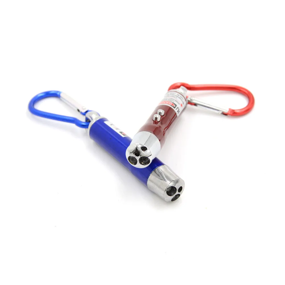 

2018 1pcs Keychain UV Torch Laser Pen Pointer Beam Infrared 3 in 1 Mini LED FlashLight Portable Lighting for Outdoor Activities
