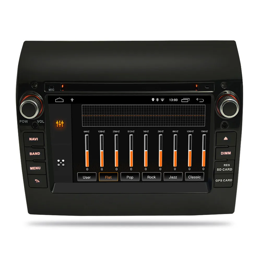7 &quotAndroid 10 0/9 0 автомобильный DVD радио плеер GPS навигация Мультимедиа Стерео для Fiat
