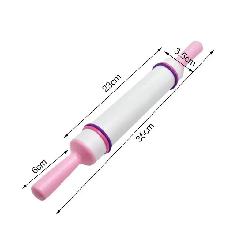 

Non-stick Fondant Cake Pin Crafts Plastic Cake Roller Tool Baking Roller Cake Cooking K4H6 Dough B4S7