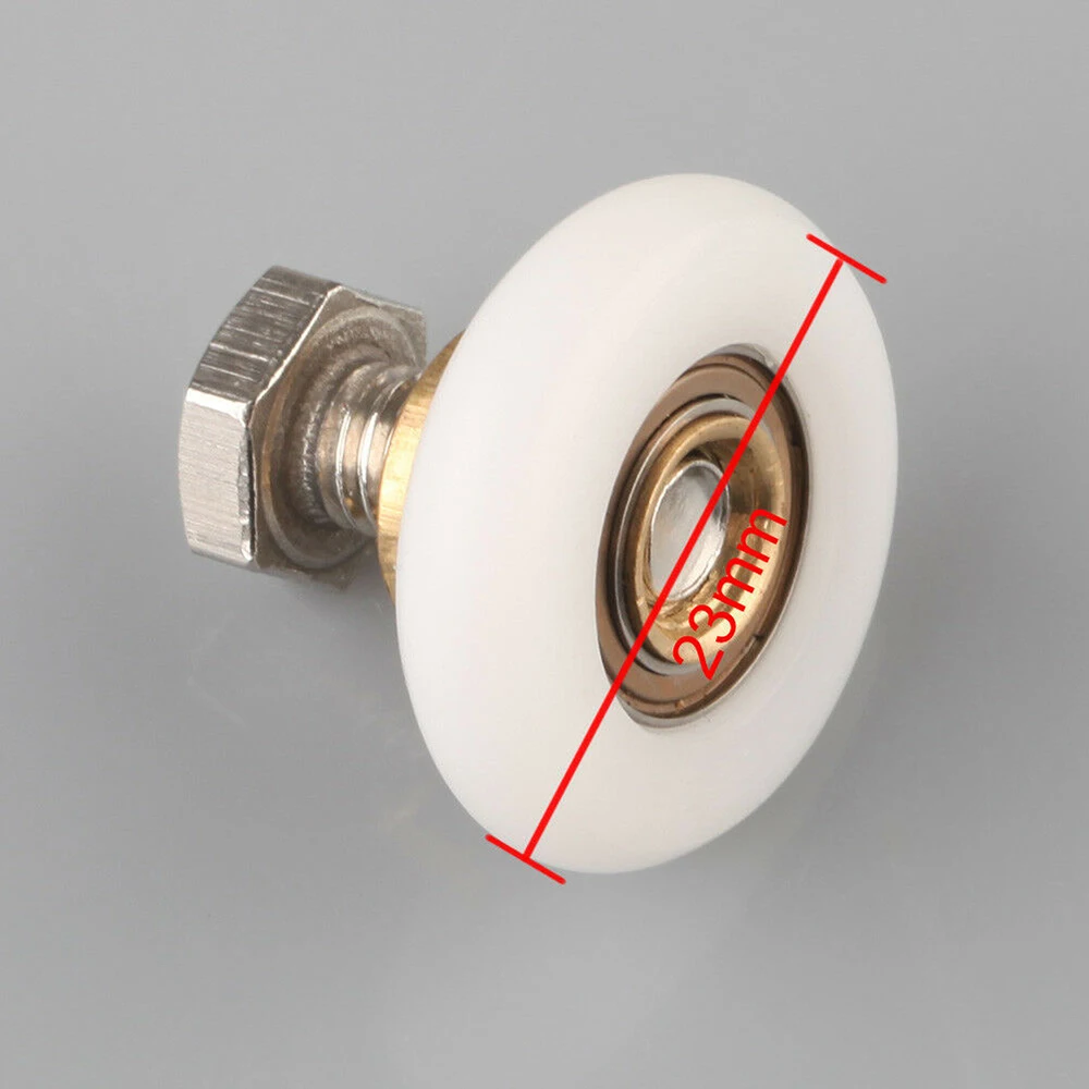 

4Pcs Set Single Shower Door Rollers Runners Wheels 27mm Diameter