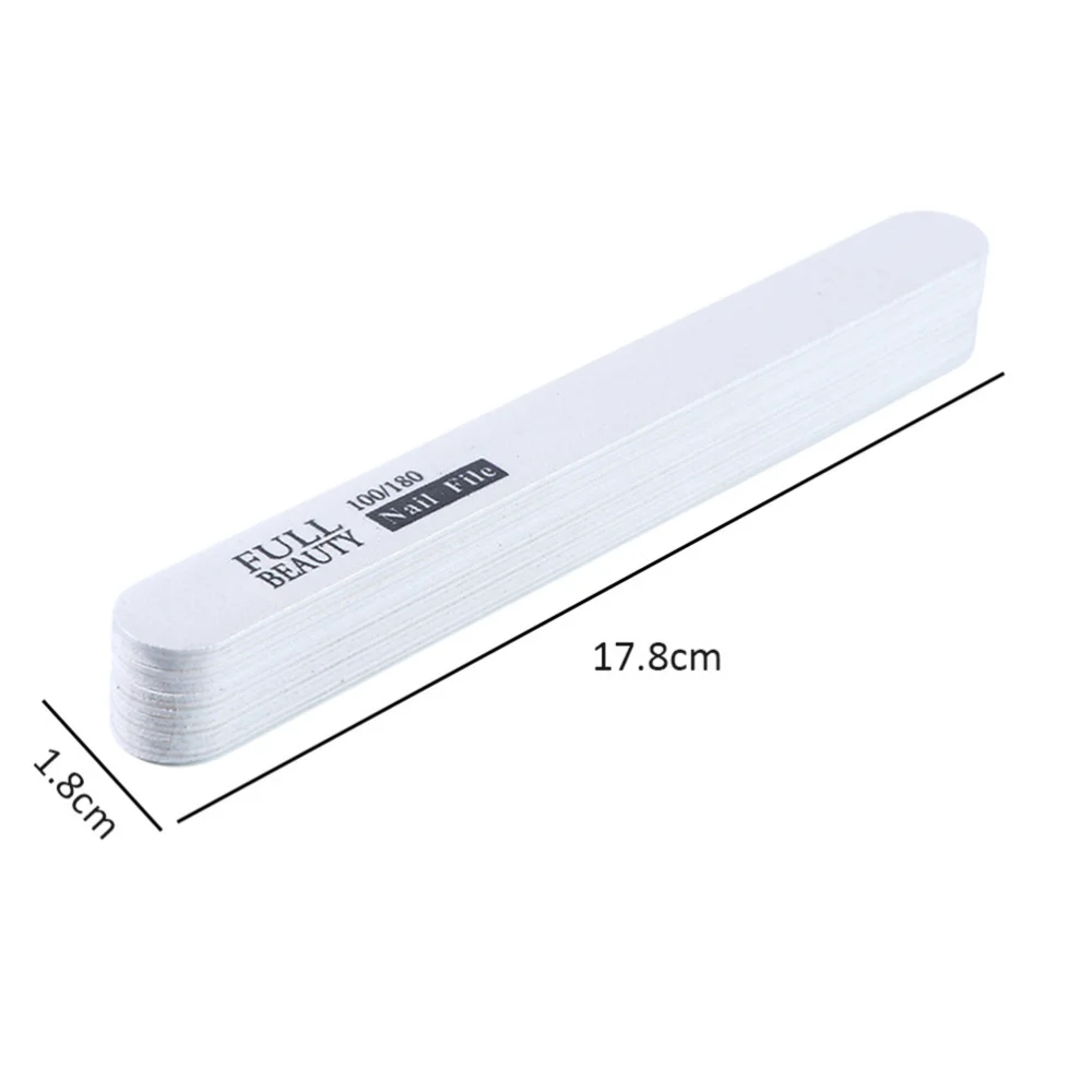 

30PCS Professional Nail Files Washable Grit Double Sided Manicure Nail Buffers for Smooth and Shiny Nails (6 Shapes)