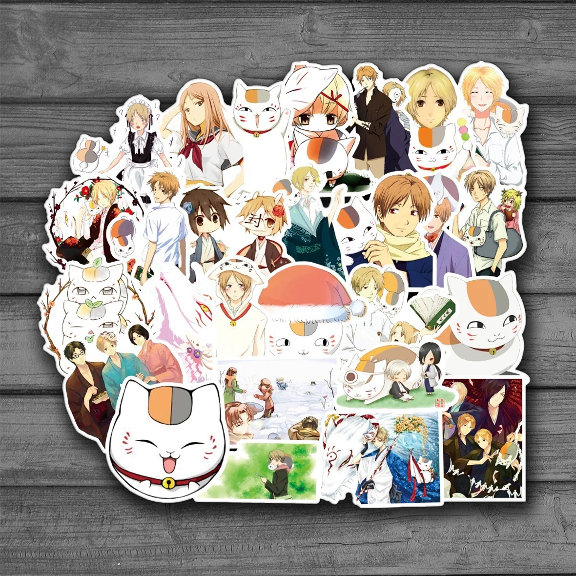

50Pcs New Anime Natsume Yuujinchou Cartoon Waterproof DIY Decals Sticker For Fridge Suitcase Stationery Developer Decor F3