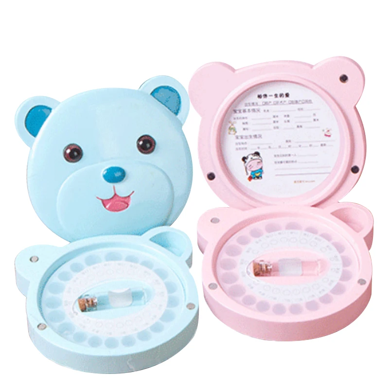 

English Version Baby Tooth Box Organizer Newborn Hair and Teeth Storage Umbilical Cord Collect Teeth Umbilica Save Gifts