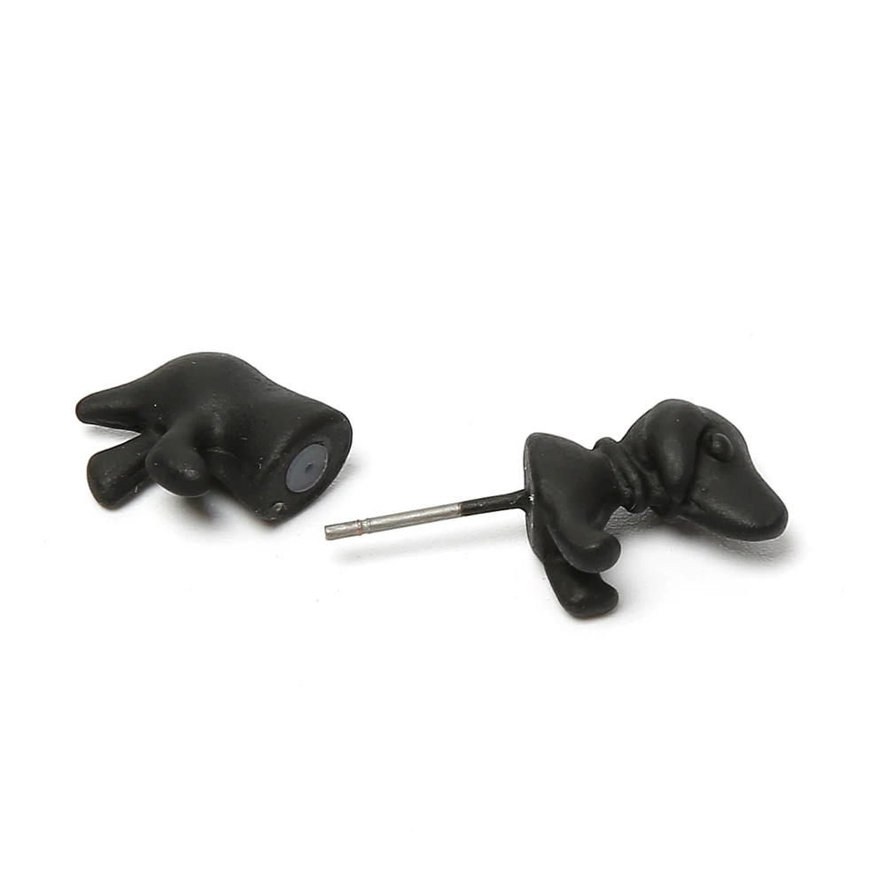 Ювелирные изделия в стиле панк 3D Животные Такса серьги с собаками для мужчин и