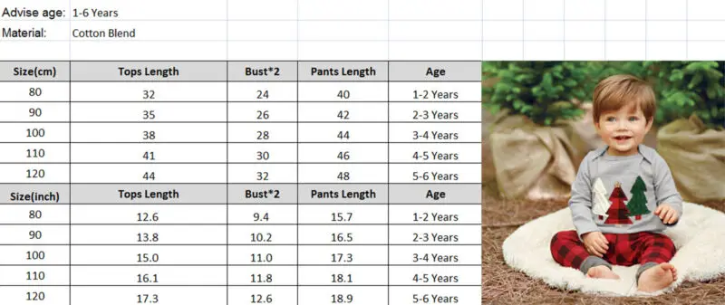 2PCS Toddler Baby Boys Christmas Clothes Long Sleeve Hoodie  T-shirt Tops Pants Leggings Outfits Kids Christmas Gifts