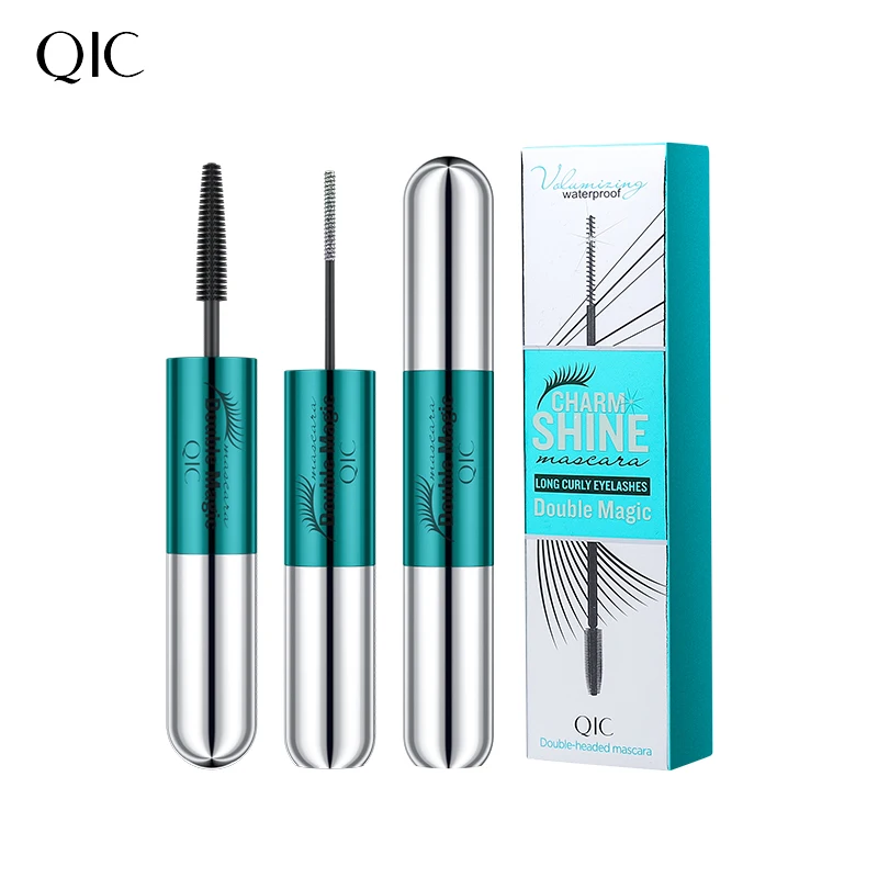 QIC новый стиль макияж двуглавая 4D Тушь для ресниц водостойкая тонкая со