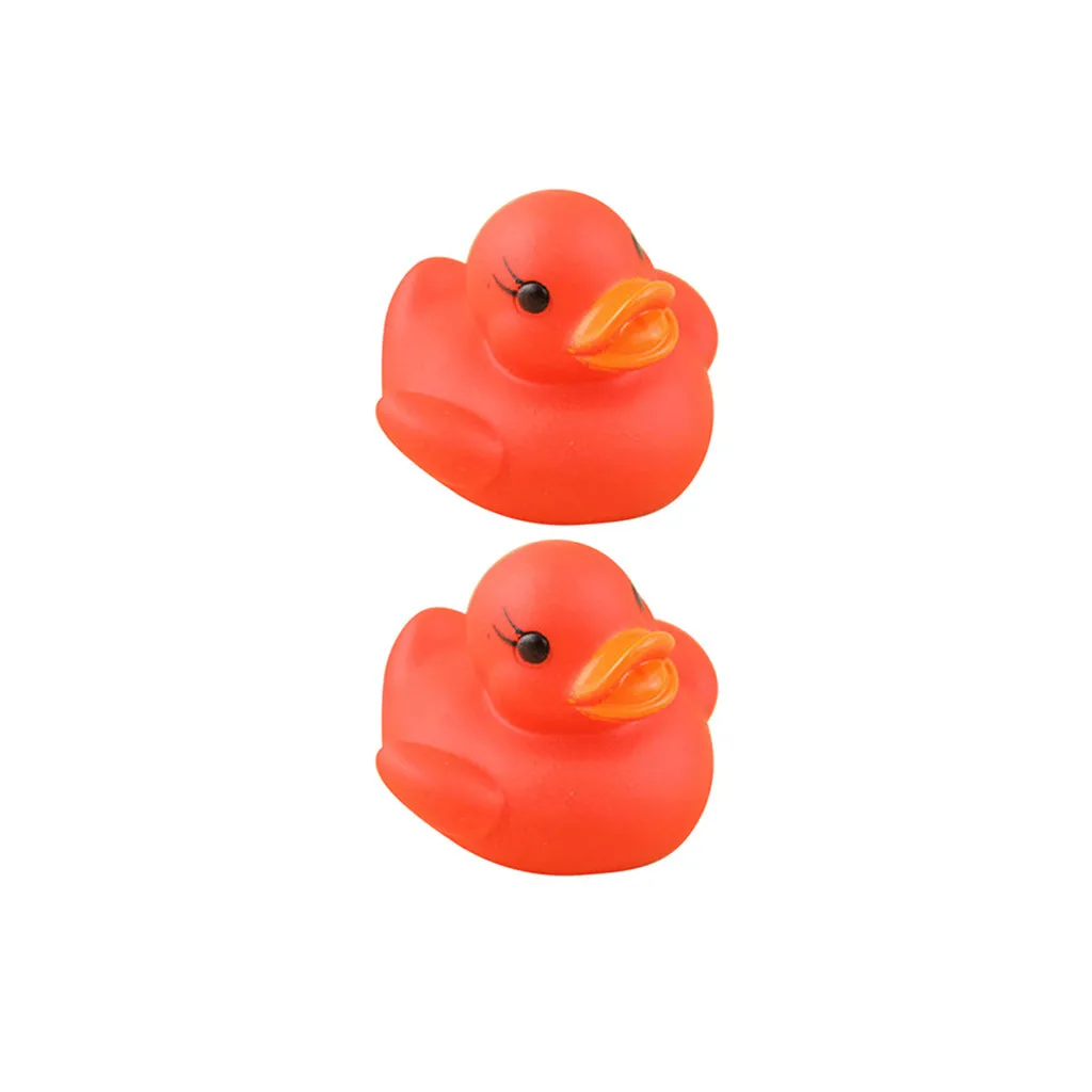2 Red Light Duck Детские игрушки, Новые Игрушки для ванны, веселые детские игрушки, плавательный круг, черепаха, детские игрушки для купания, подарок для новорожденных, водные игрушки - Цвет: 2 Red Light Duck