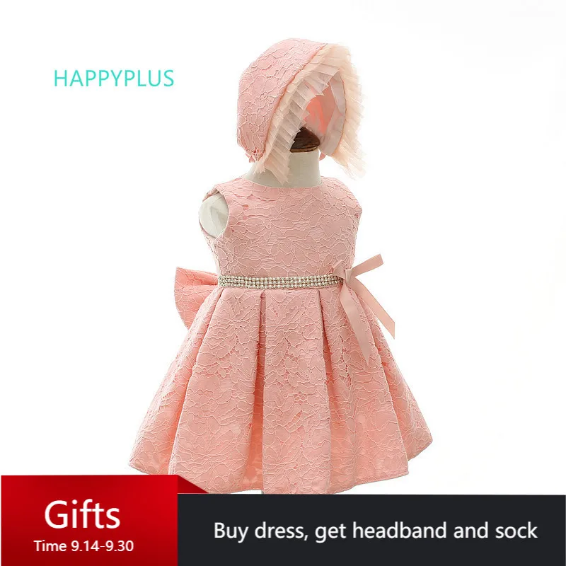 HAPPYPLUS 3 6 12 18 24 месяцев платья для маленьких девочек платье на 1 й день рождения