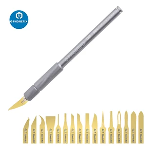 Металлический скальпель Qianli 011, нескользящий Набор ножей для гравировки, резак для рукоделия, открытие для ремонта iPhone, печатных плат, инструменты для ЦП